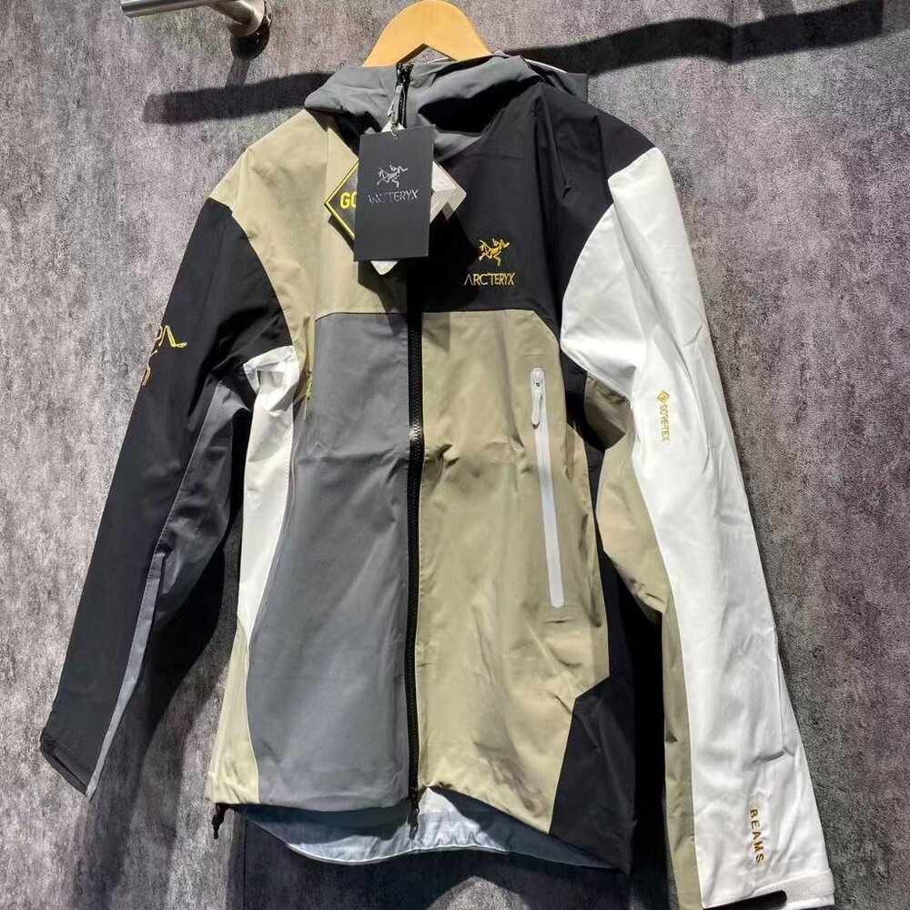 Arc'teryx × BEAMS Collaboration Color Block Hardshell Jacket, Size M.